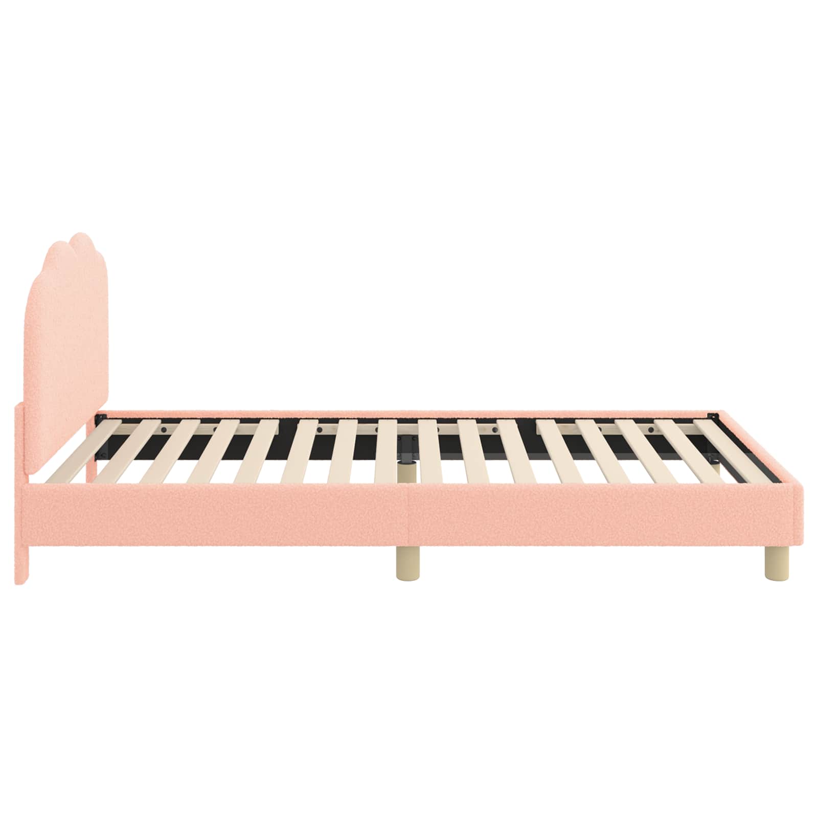 Cadre de lit pour enfants avec tête de lit Rose 90 x 190 cm - XIOS