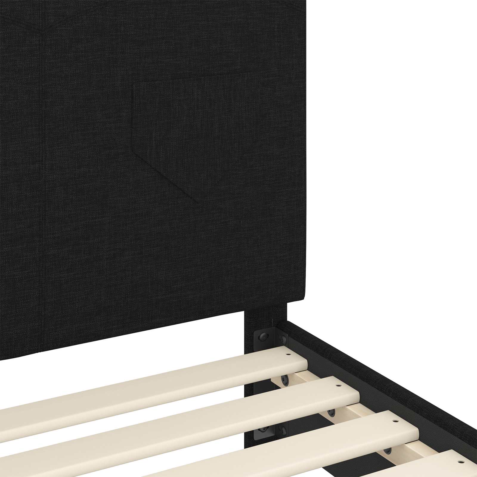 Cadre de lit pour tout-petit avec tête de lit Noir 70 x 140 cm - XIOS