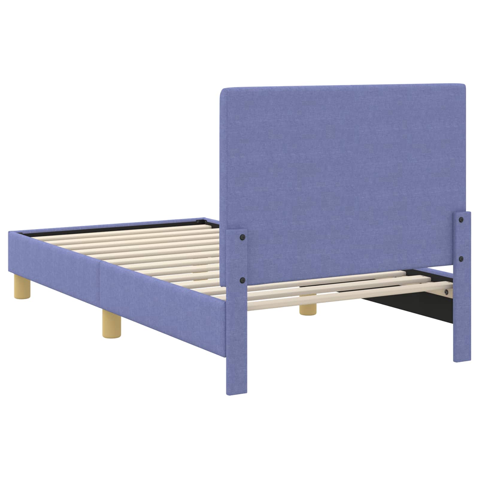 Cadre de lit pour enfants avec tête de lit Bleu denim tissu - XIOS