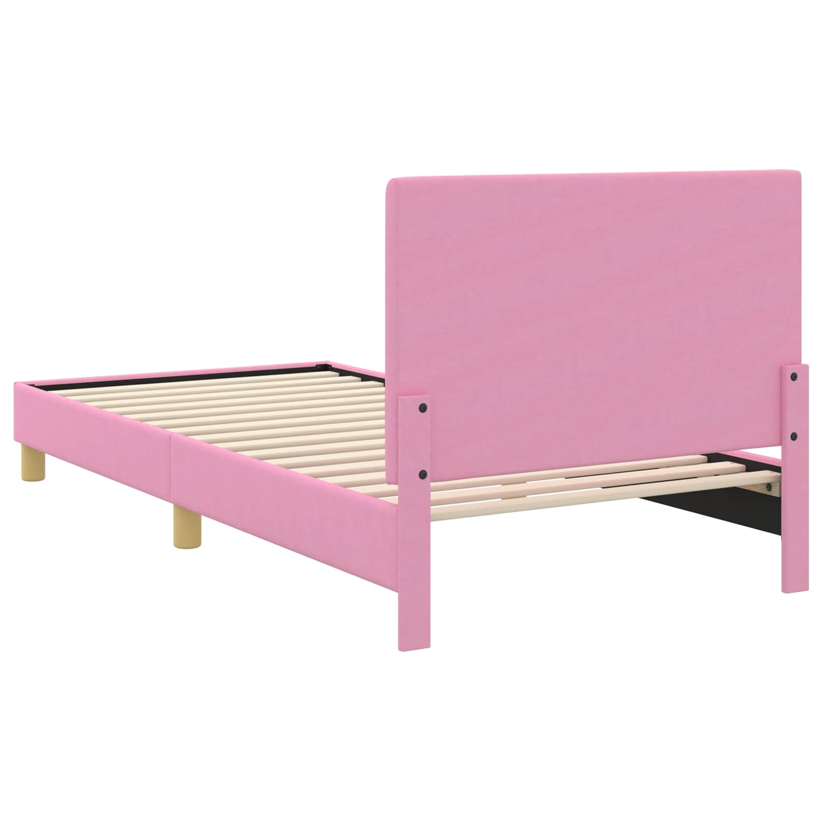 Cadre de lit pour enfants avec tête de lit Rose 90 x 190 cm - XIOS
