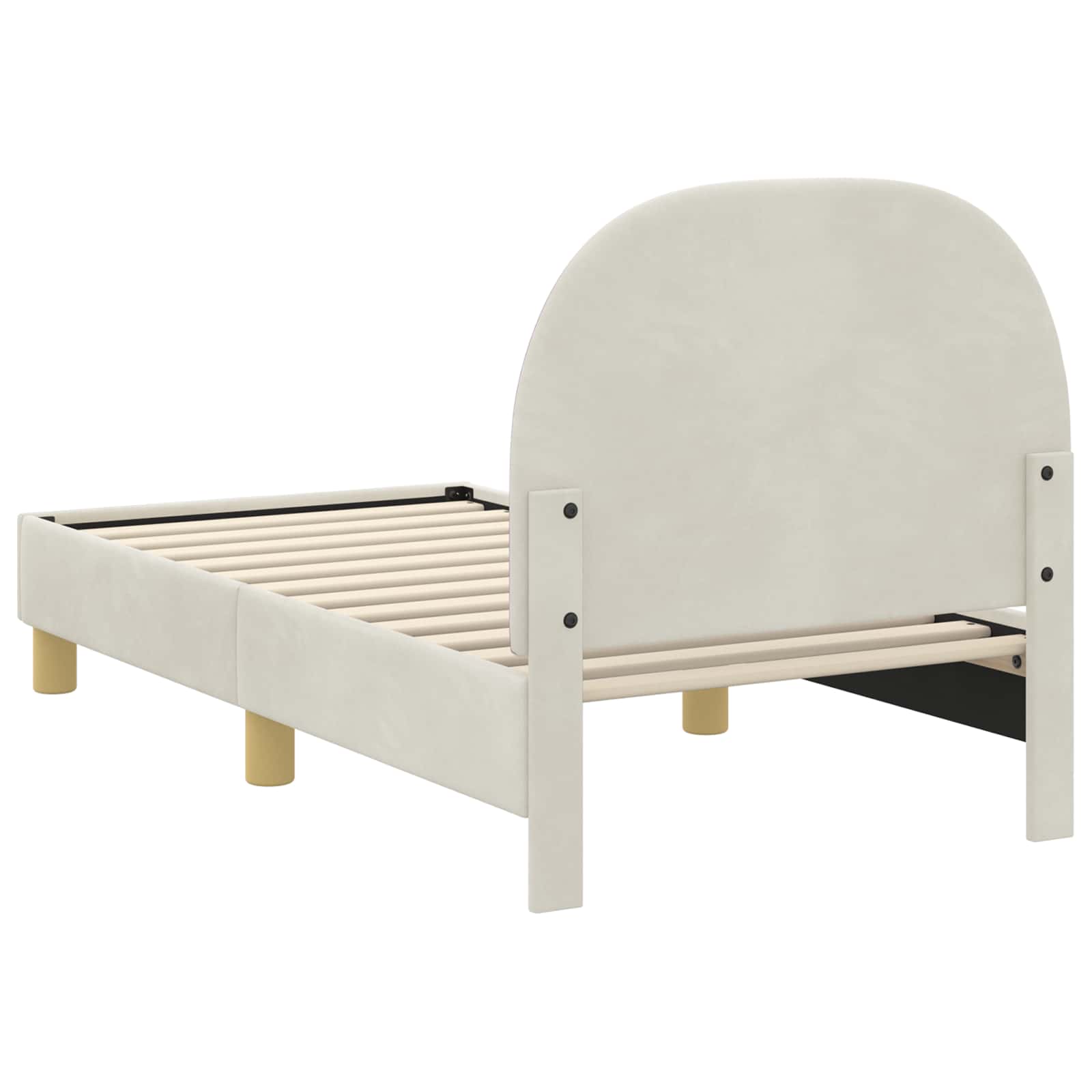 Cadre de lit pour tout-petit avec tête de lit Crème 70 x 140 cm - XIOS