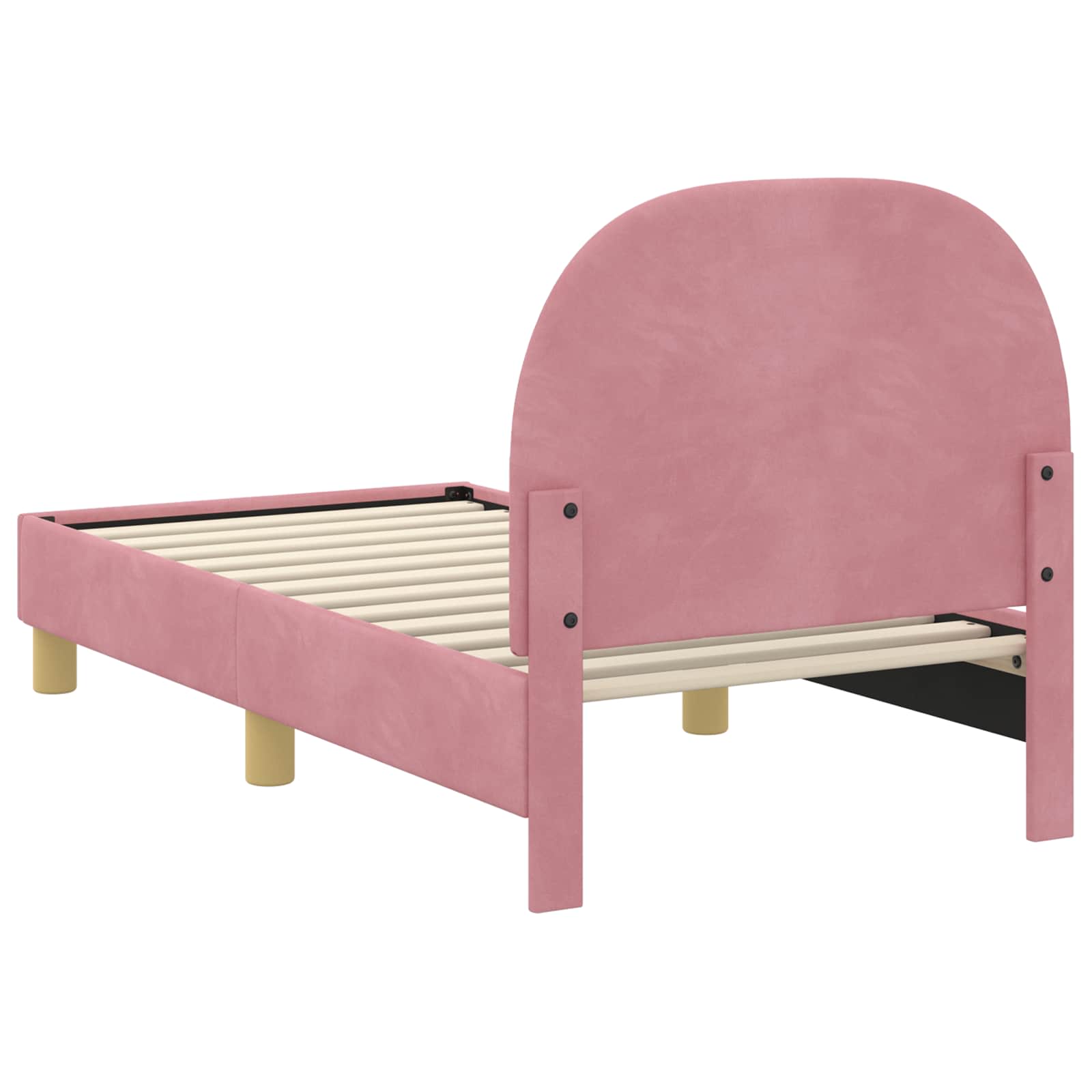Cadre de lit pour tout-petit avec tête de lit Rose 70 x 140 cm - XIOS