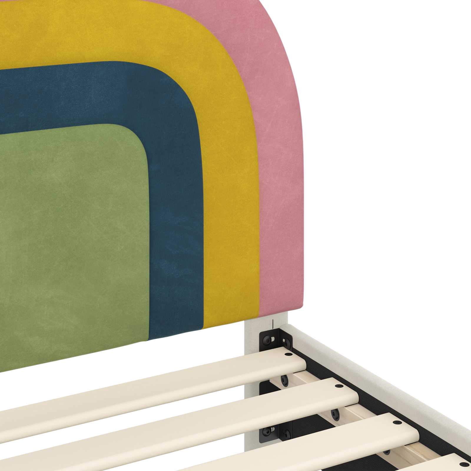 Cadre de lit pour enfants avec tête de lit Crème 80 x 160 cm - XIOS