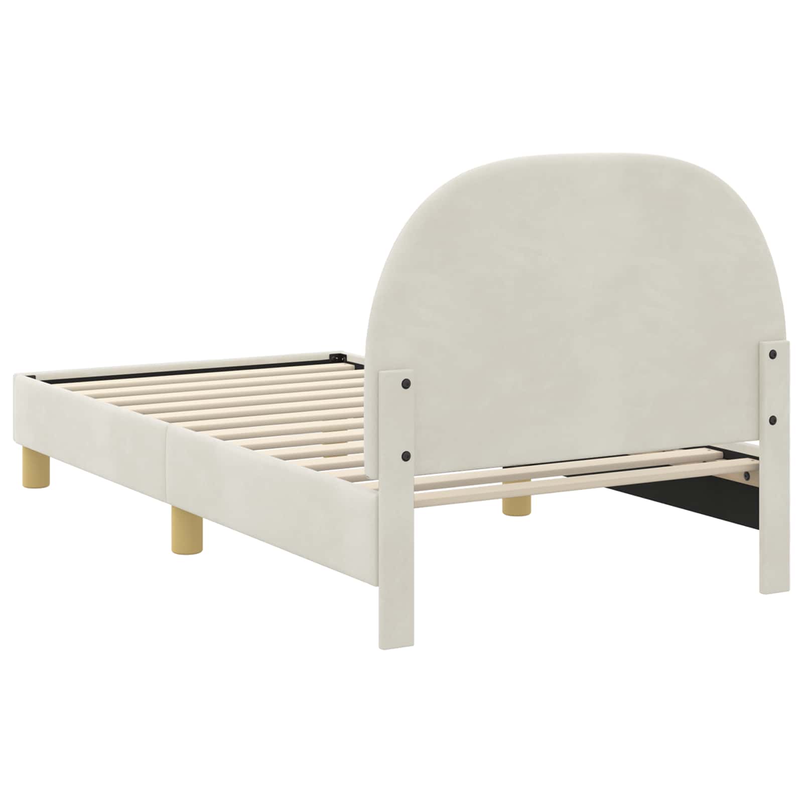 Cadre de lit pour enfants avec tête de lit Crème 80 x 160 cm - XIOS