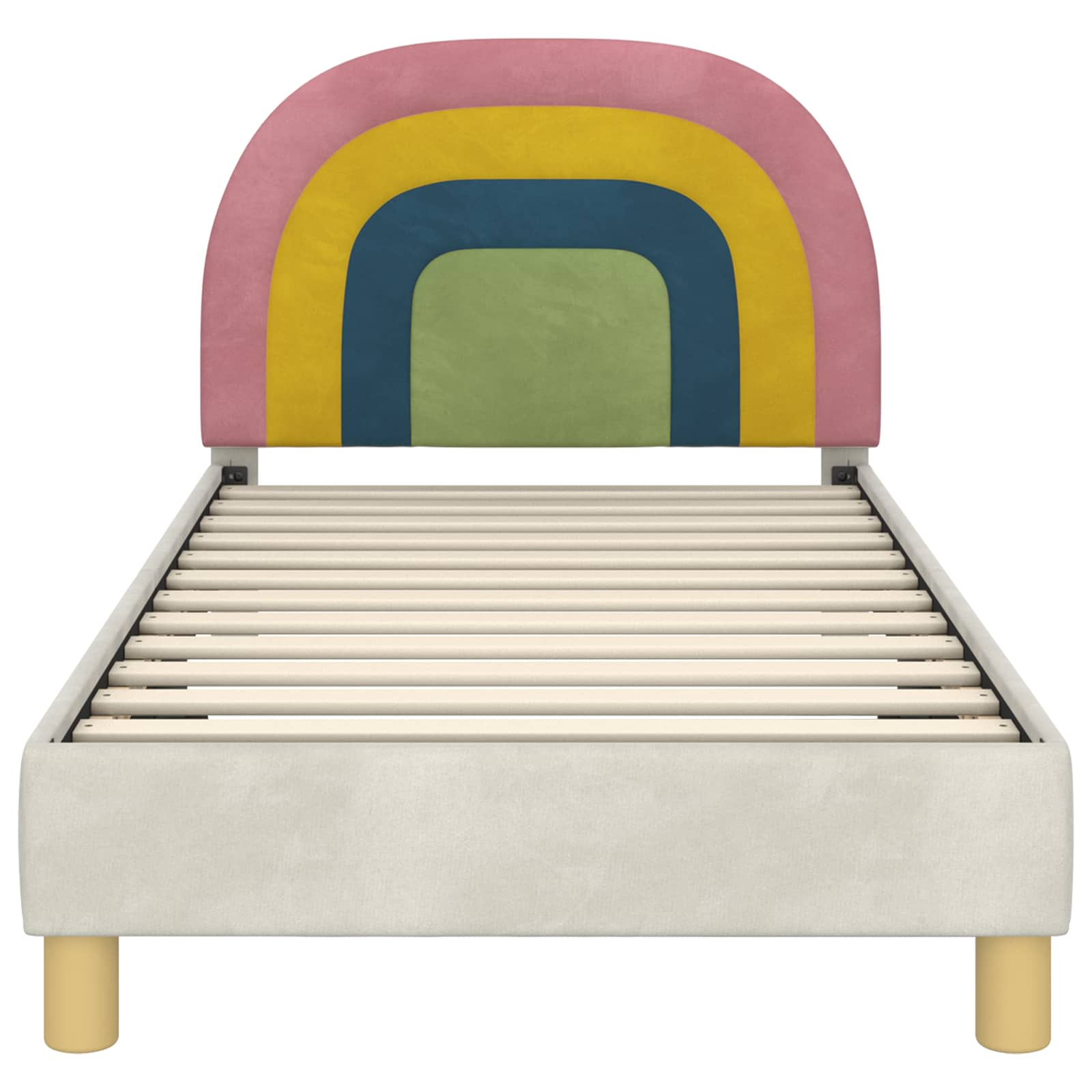 Cadre de lit pour enfants avec tête de lit Crème 80 x 160 cm - XIOS
