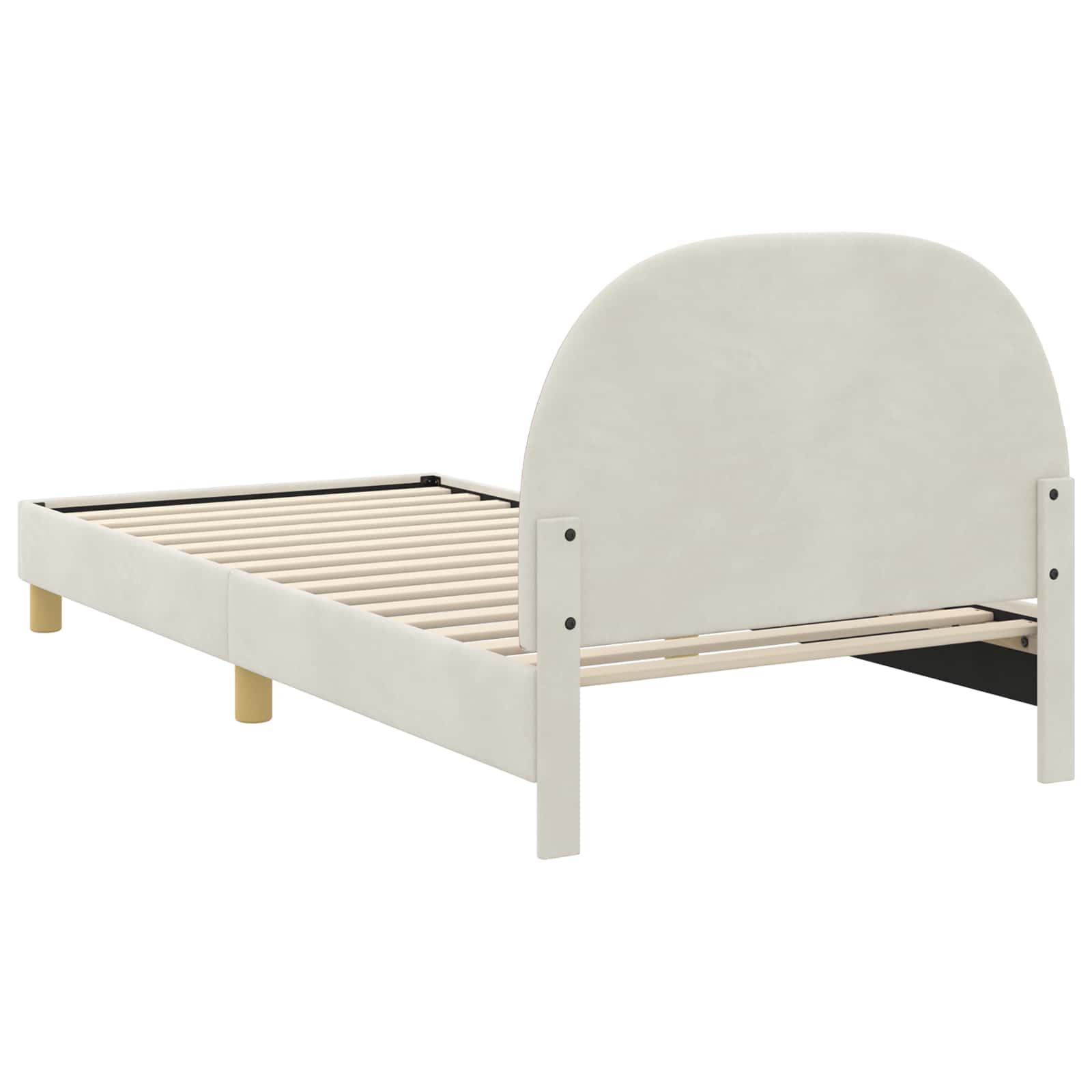 Cadre de lit pour enfants avec tête de lit Crème 90 x 200 cm - XIOS