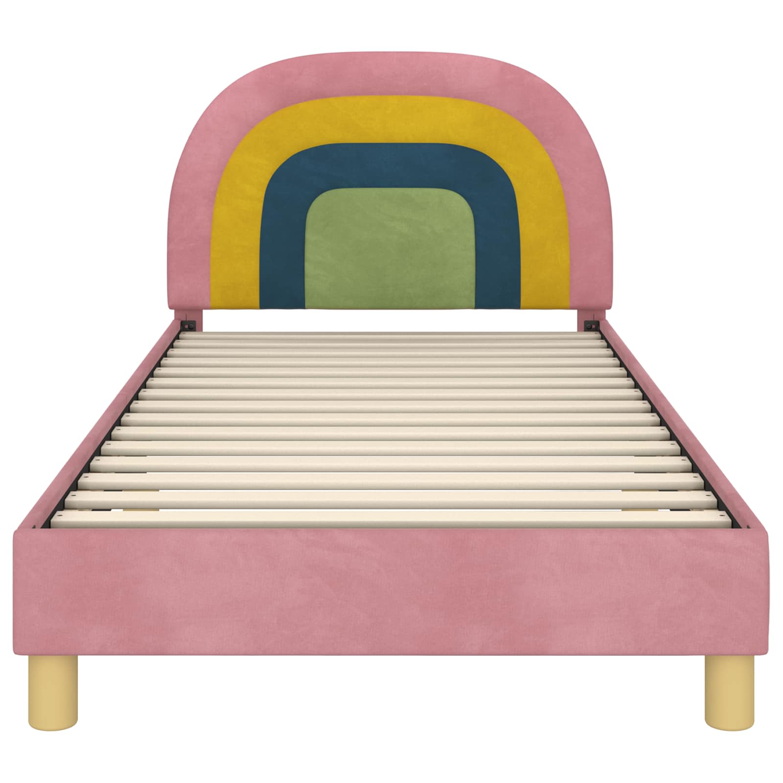 Cadre de lit pour enfants avec tête de lit Rose 90 x 200 cm - XIOS