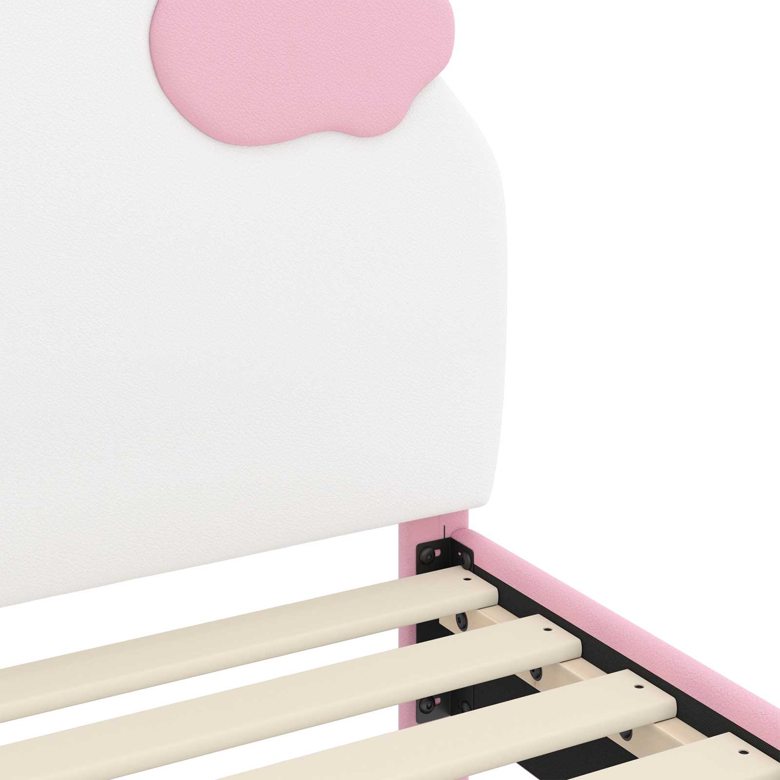 Cadre de lit pour tout-petit avec tête de lit Rose 70 x 140 cm - XIOS
