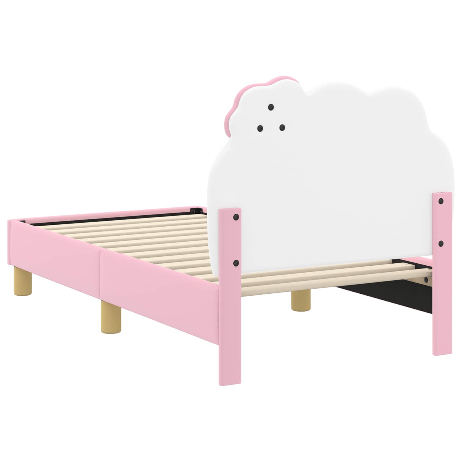 Cadre de lit pour tout-petit avec tête de lit Rose 70 x 140 cm - XIOS
