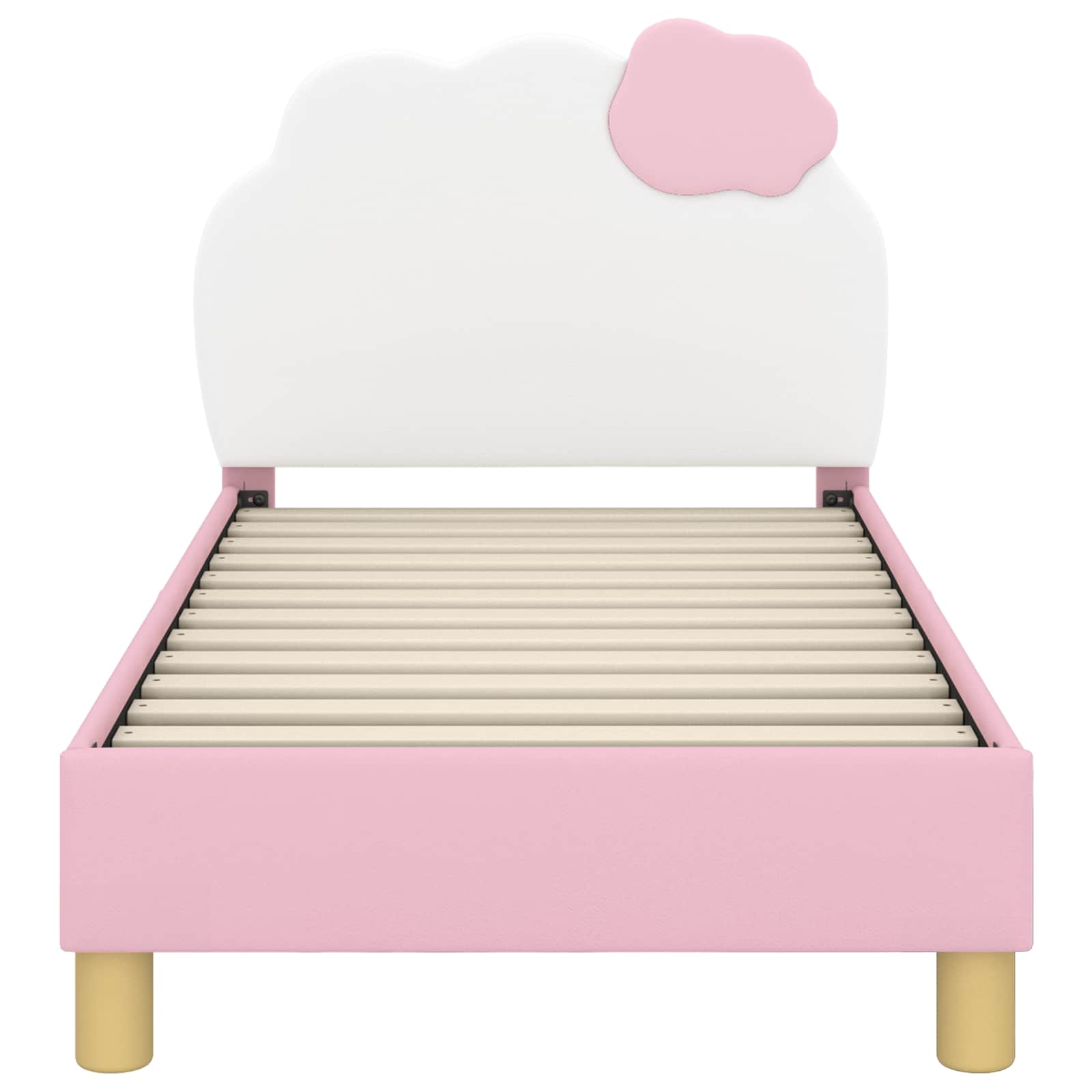 Cadre de lit pour tout-petit avec tête de lit Rose 70 x 140 cm - XIOS
