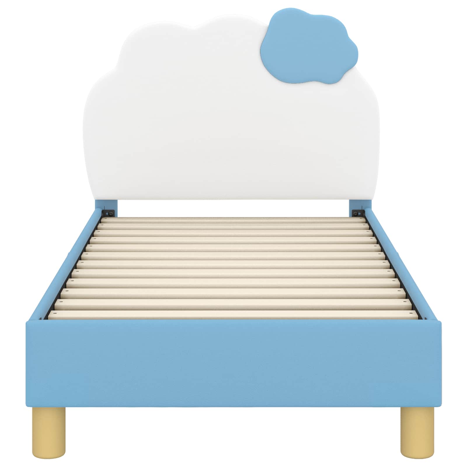 Cadre de lit pour tout-petit avec tête de lit Bleu 70 x 140 cm - XIOS
