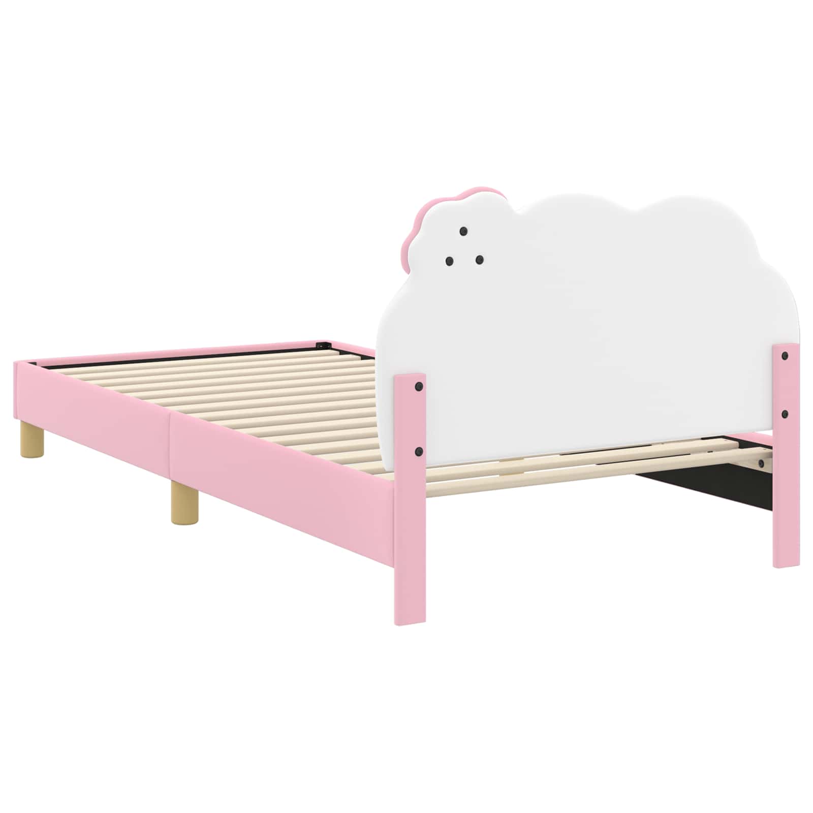 Cadre de lit pour enfants avec tête de lit Rose 90 x 190 cm PU - XIOS
