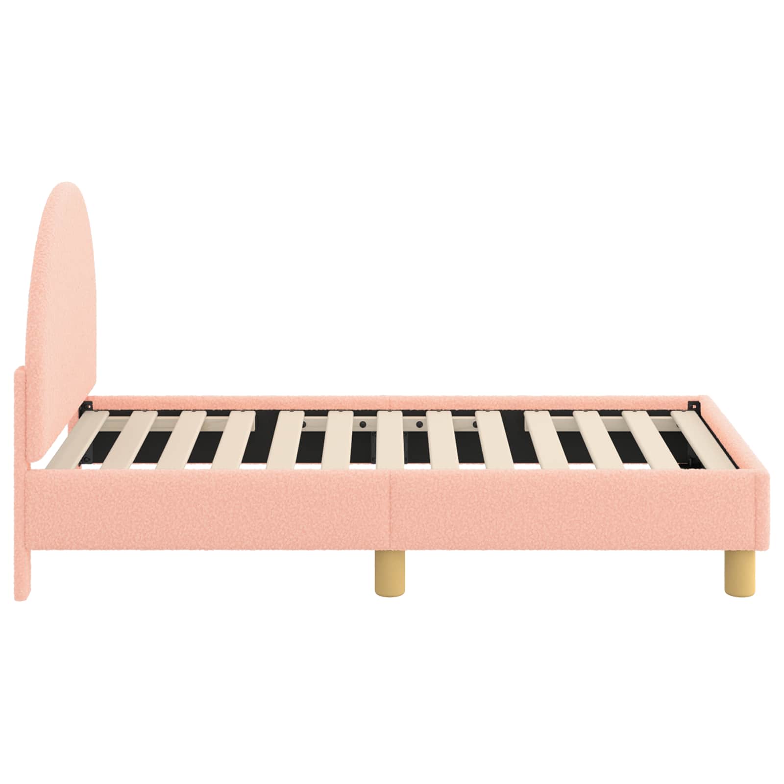 Cadre de lit pour tout-petit avec tête de lit Rose 70 x 140 cm - XIOS