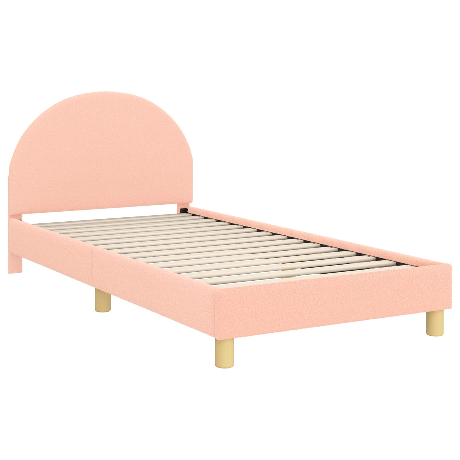 Cadre de lit pour enfants avec tête de lit Rose 90 x 200 cm - XIOS