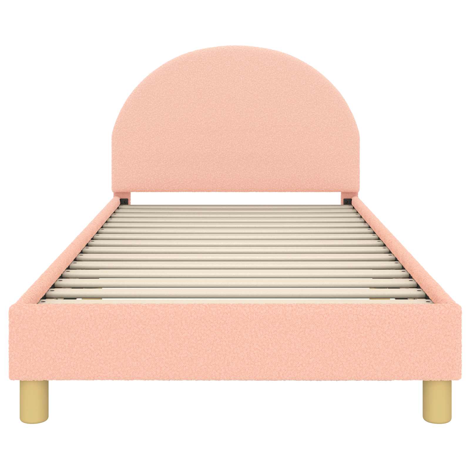 Cadre de lit pour enfants avec tête de lit Rose 90 x 200 cm - XIOS