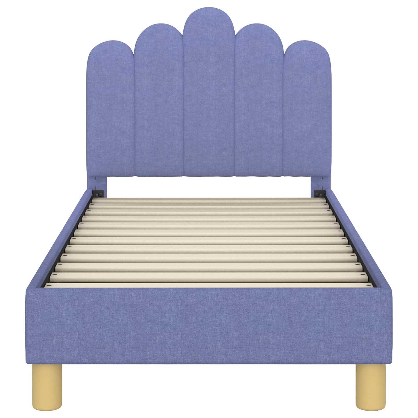 Cadre de lit pour tout-petit avec tête de lit Bleu denim - XIOS