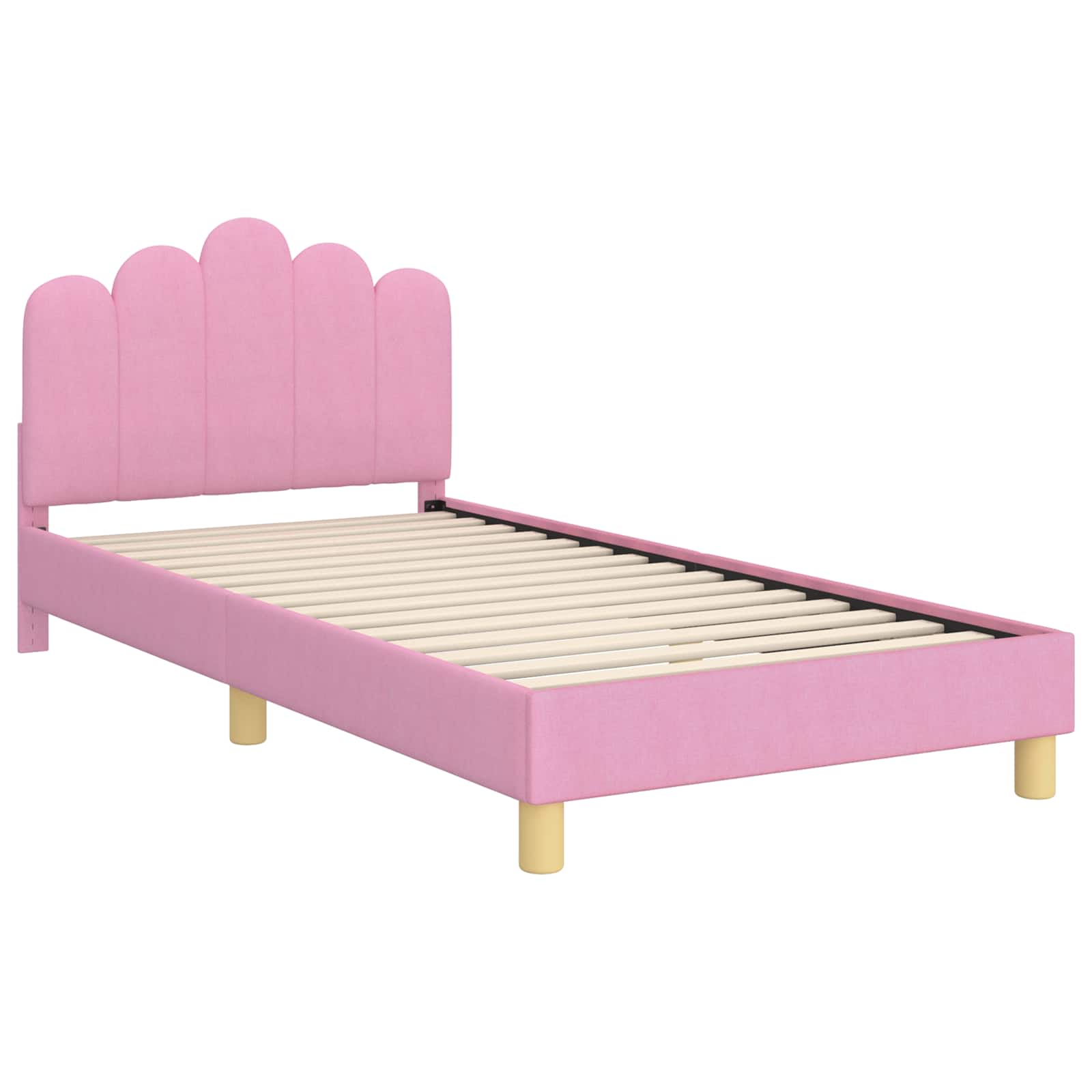 Cadre de lit pour enfants avec tête de lit Rose 80 x 200 cm - XIOS