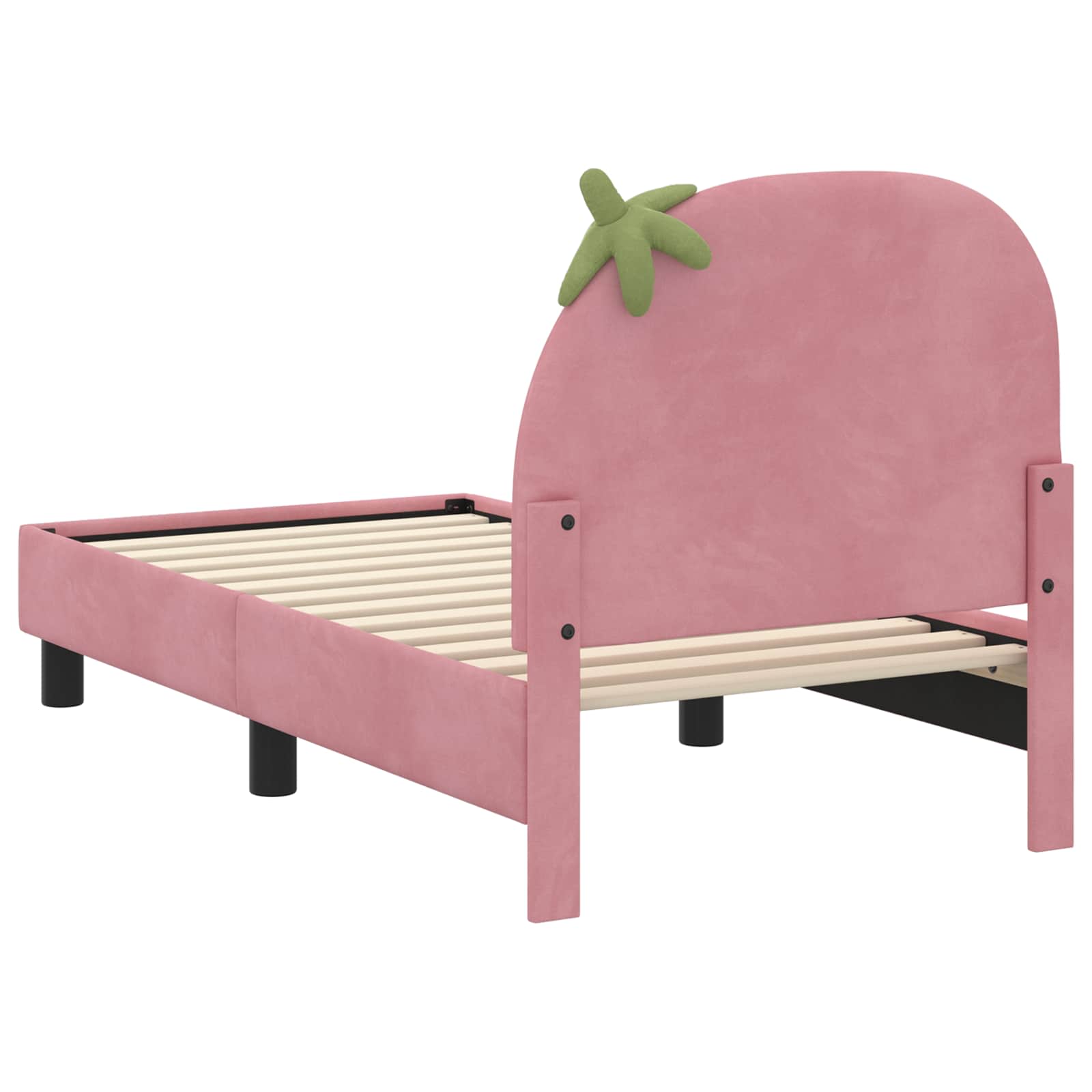 Cadre de lit pour tout-petit avec tête de lit Rose 70 x 140 cm - XIOS