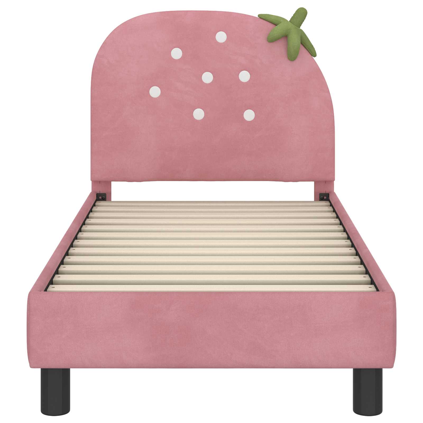Cadre de lit pour tout-petit avec tête de lit Rose 70 x 140 cm - XIOS