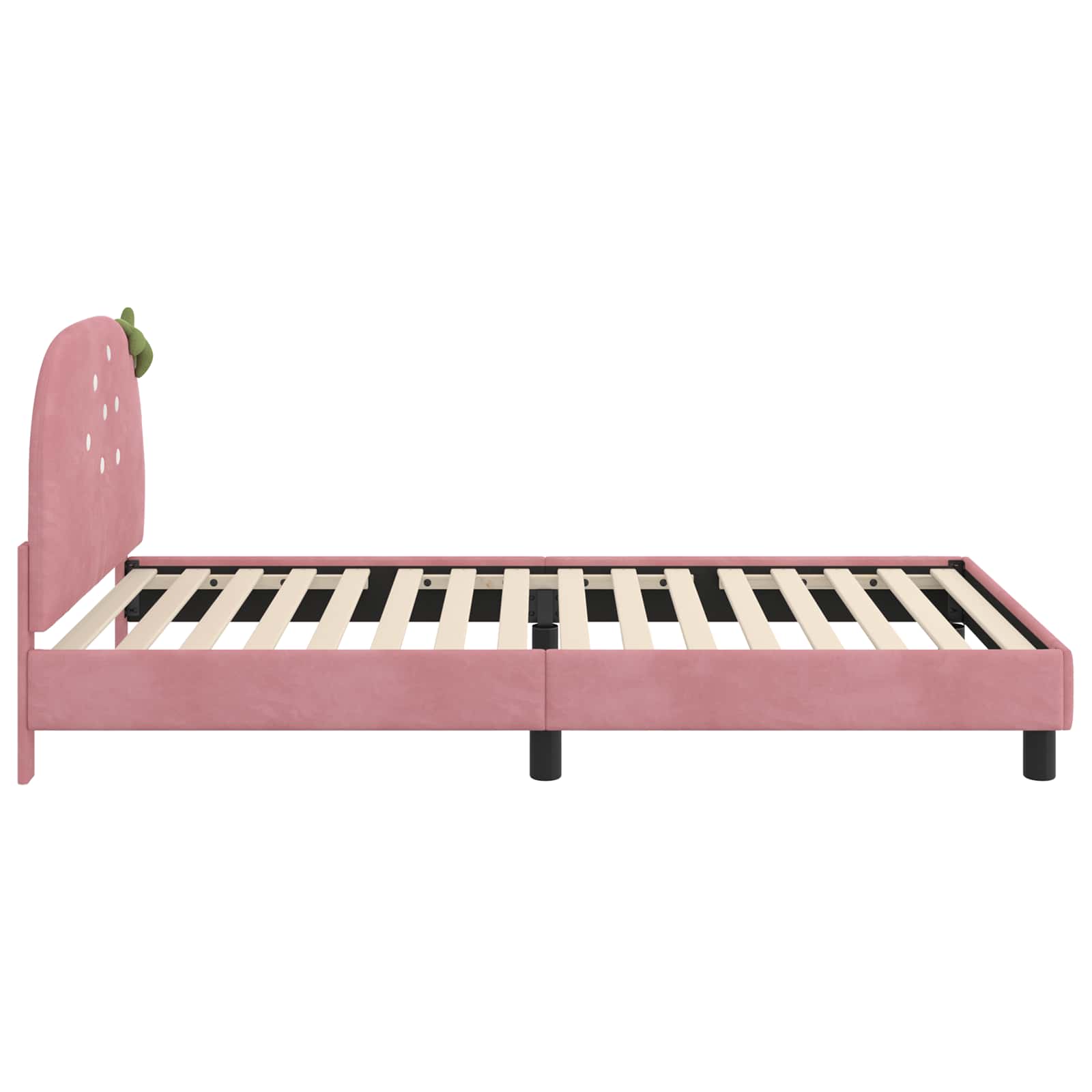 Cadre de lit pour enfants avec tête de lit Rose 80 x 200 cm - XIOS