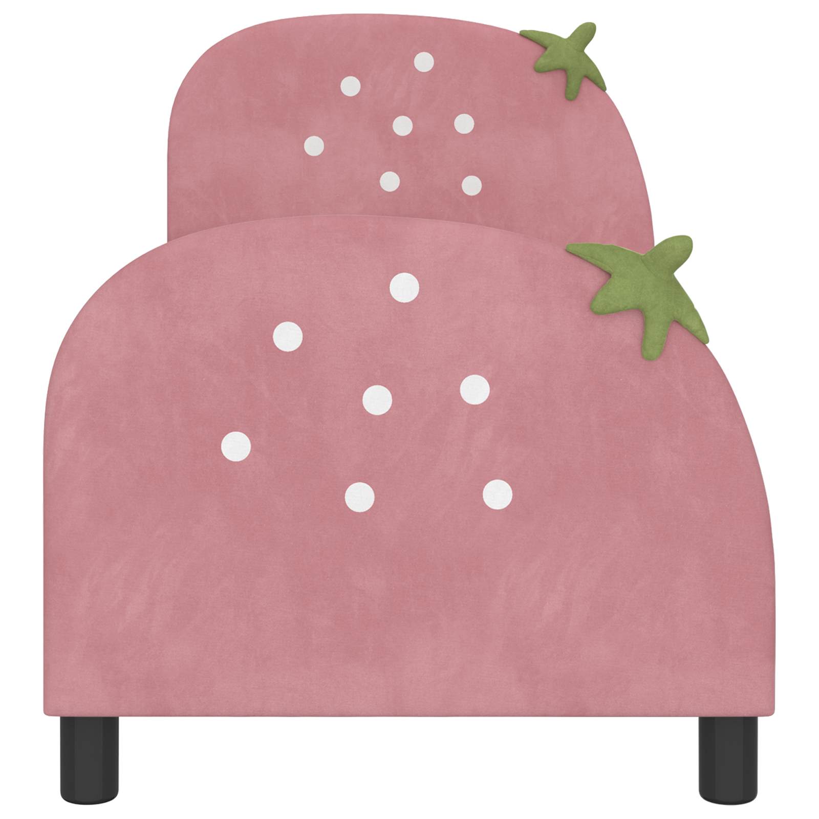 Cadre de lit pour tout-petit avec tête de lit Rose 70 x 140 cm - XIOS