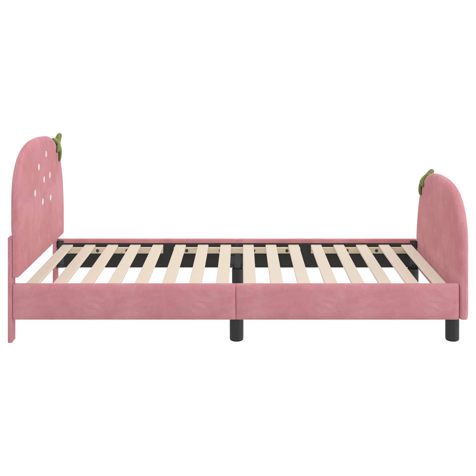 Cadre de lit pour enfants avec tête de lit Rose 90 x 200 cm - XIOS