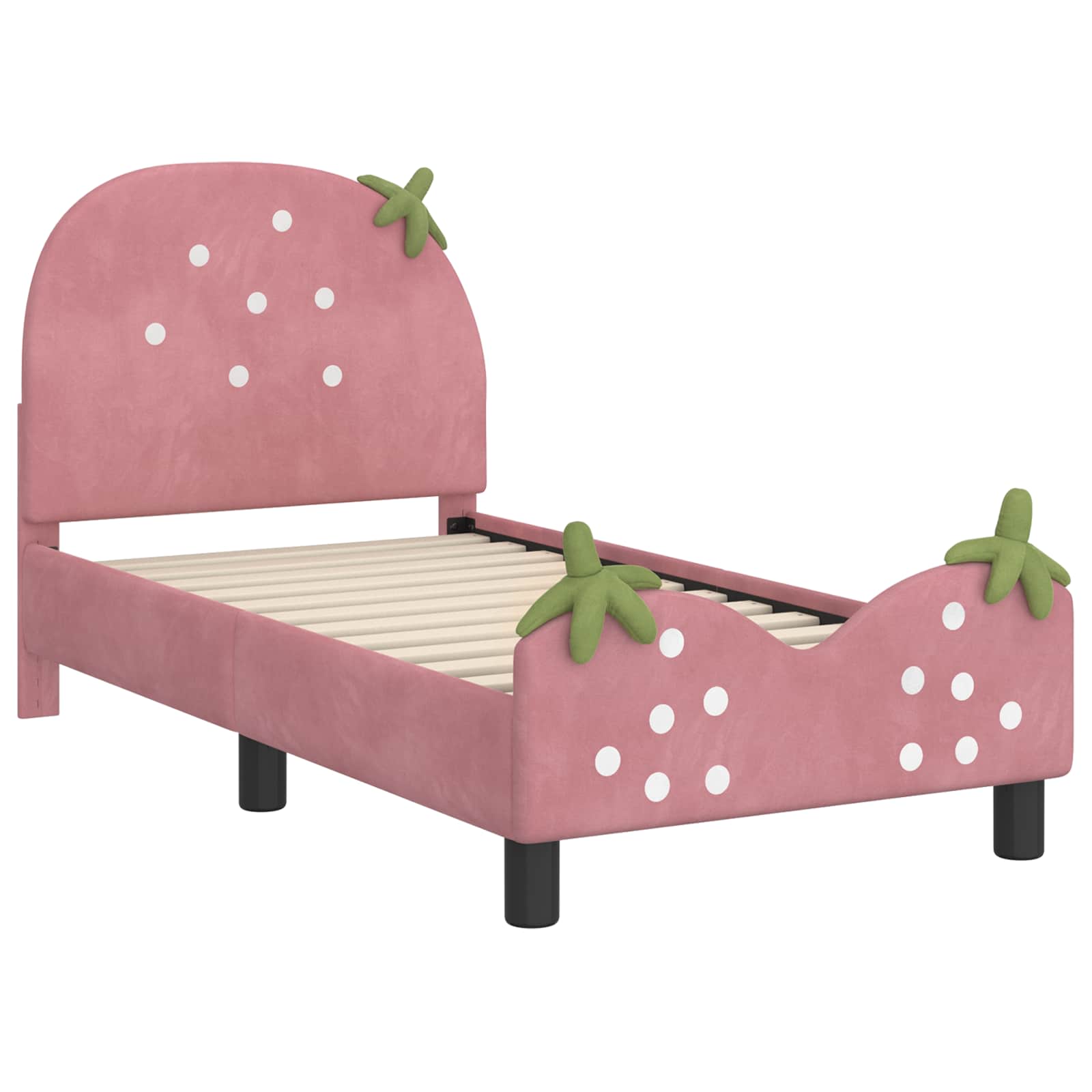 Cadre de lit pour tout-petit avec tête de lit Rose 70 x 140 cm - XIOS