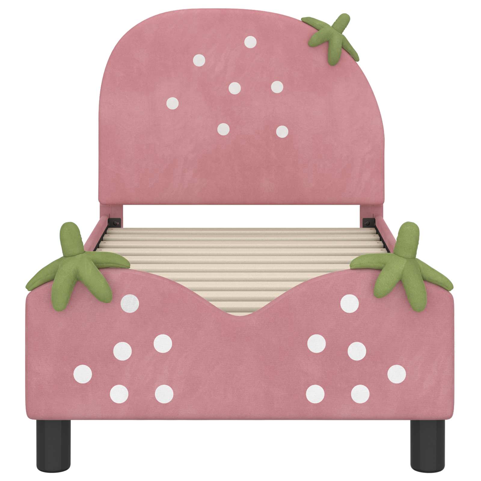 Cadre de lit pour tout-petit avec tête de lit Rose 70 x 140 cm - XIOS