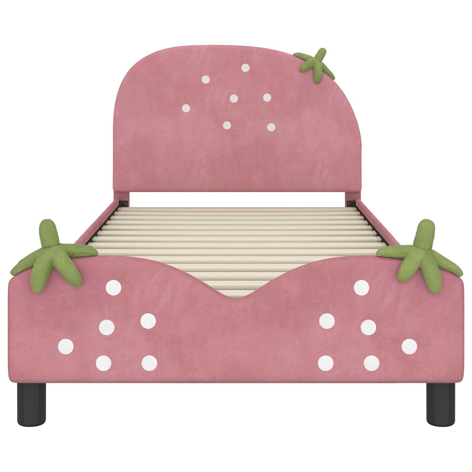 Cadre de lit pour enfants avec tête de lit Rose 90 x 190 cm - XIOS