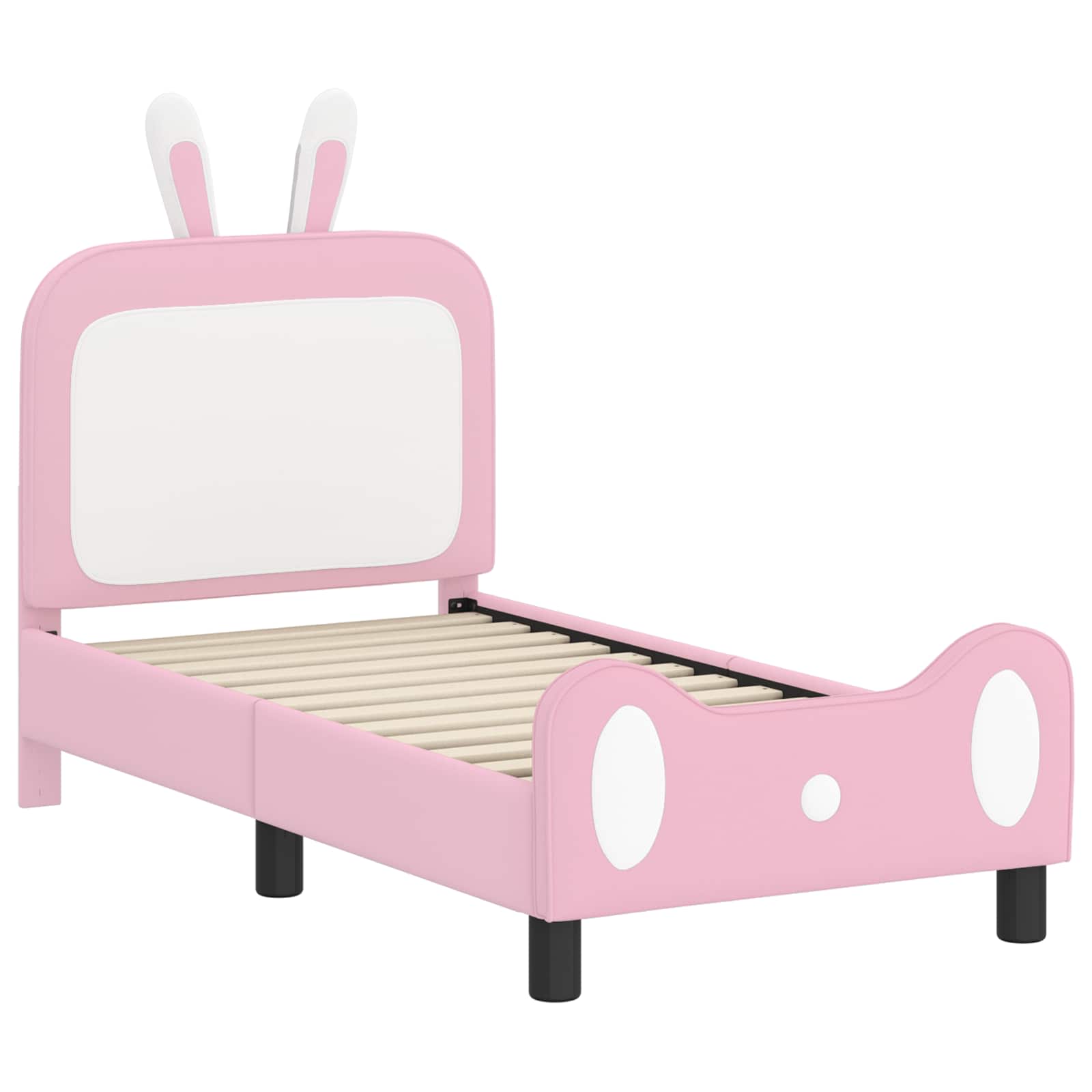 Cadre de lit pour tout-petit avec tête de lit Rose 70 x 140 cm - XIOS