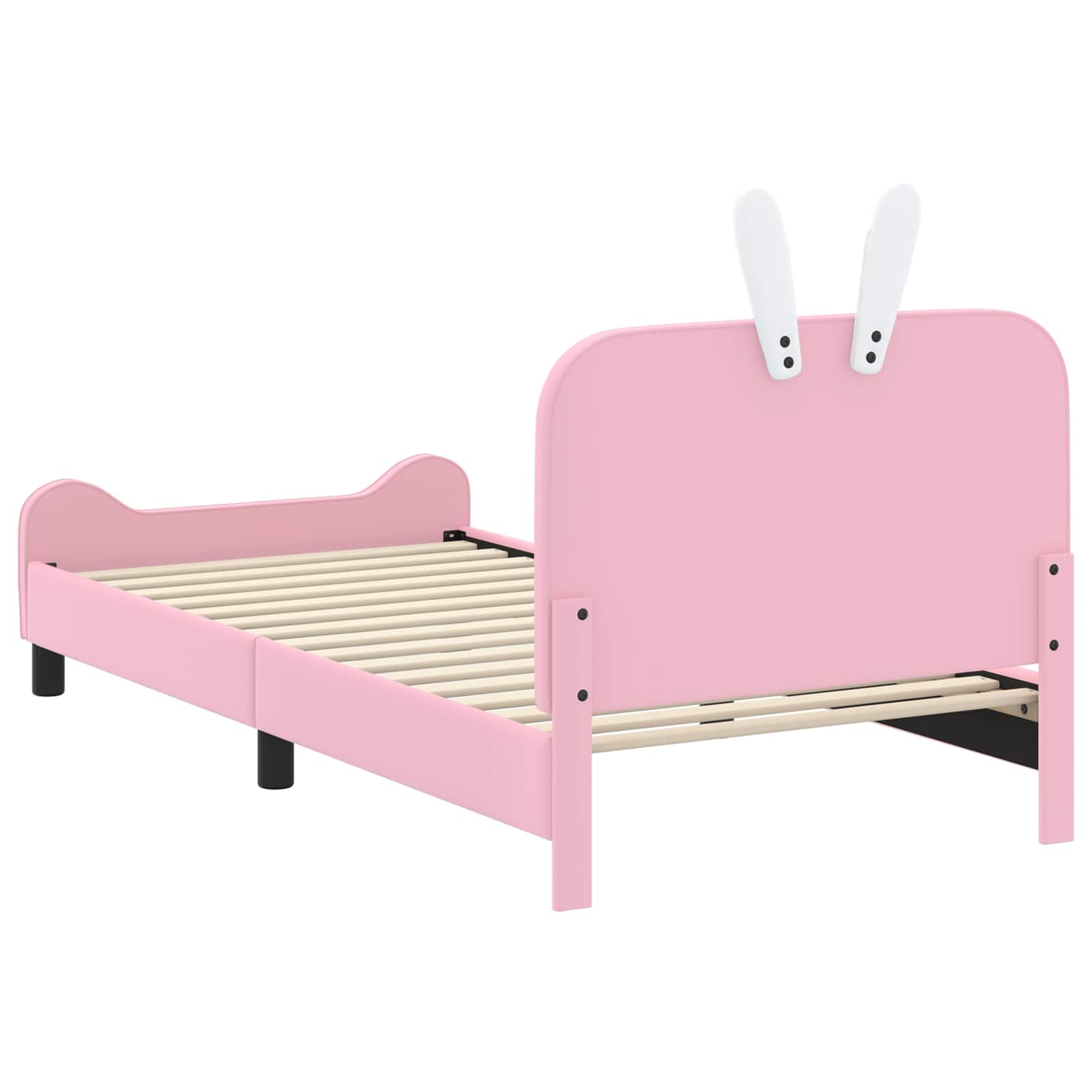 Cadre de lit pour enfants avec tête de lit Rose 90 x 190 cm PU - XIOS