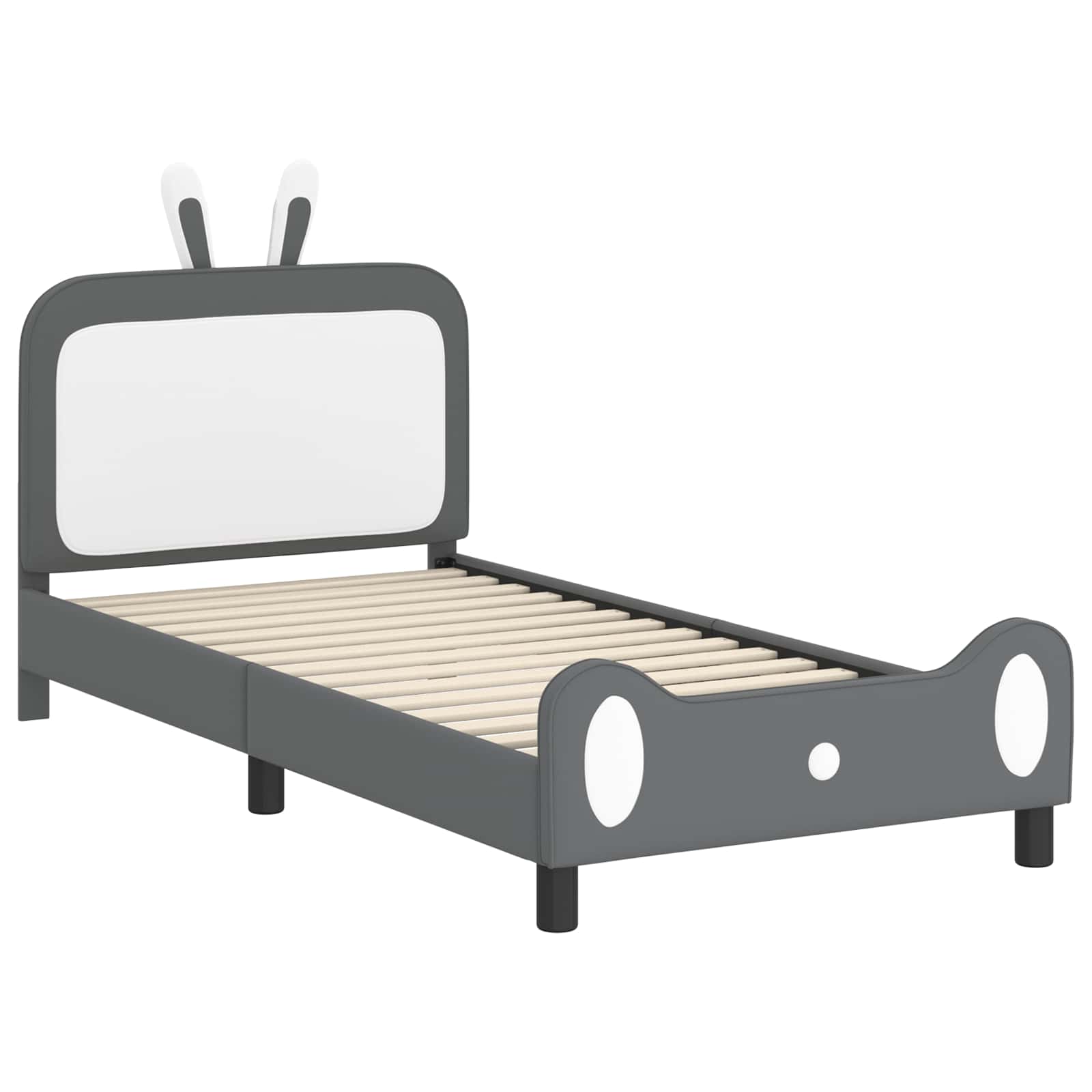 Cadre de lit pour enfants avec tête de lit Gris clair PU - XIOS