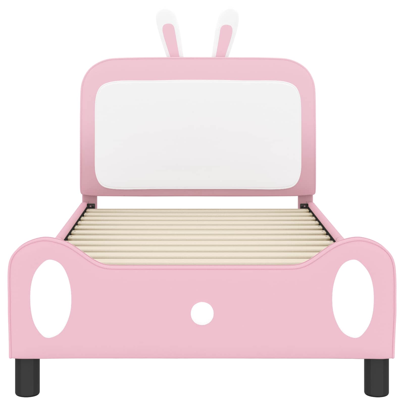 Cadre de lit pour enfants avec tête de lit Rose 90 x 200 cm PU - XIOS