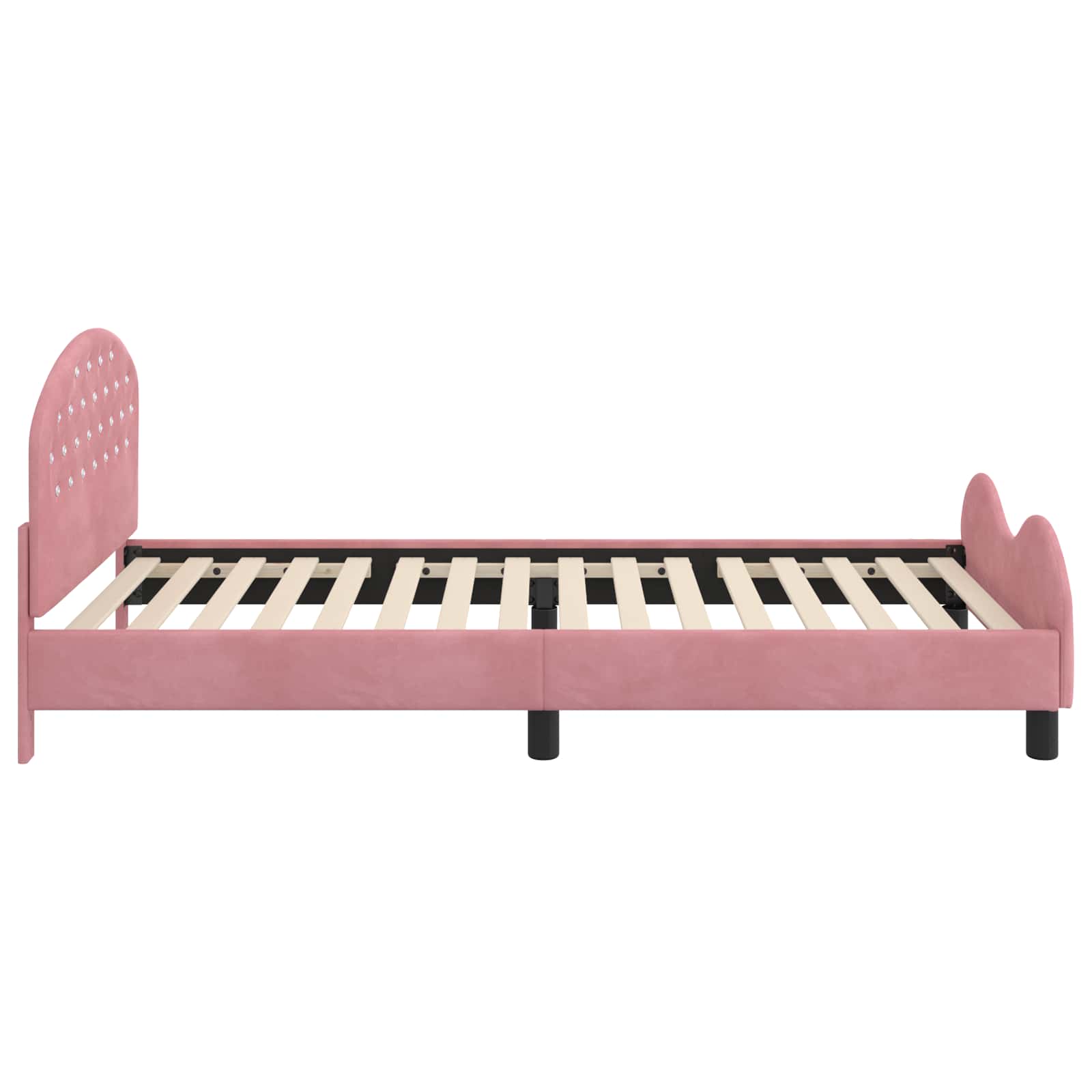 Cadre de lit pour enfants avec tête de lit Rose 80 x 200 cm - XIOS