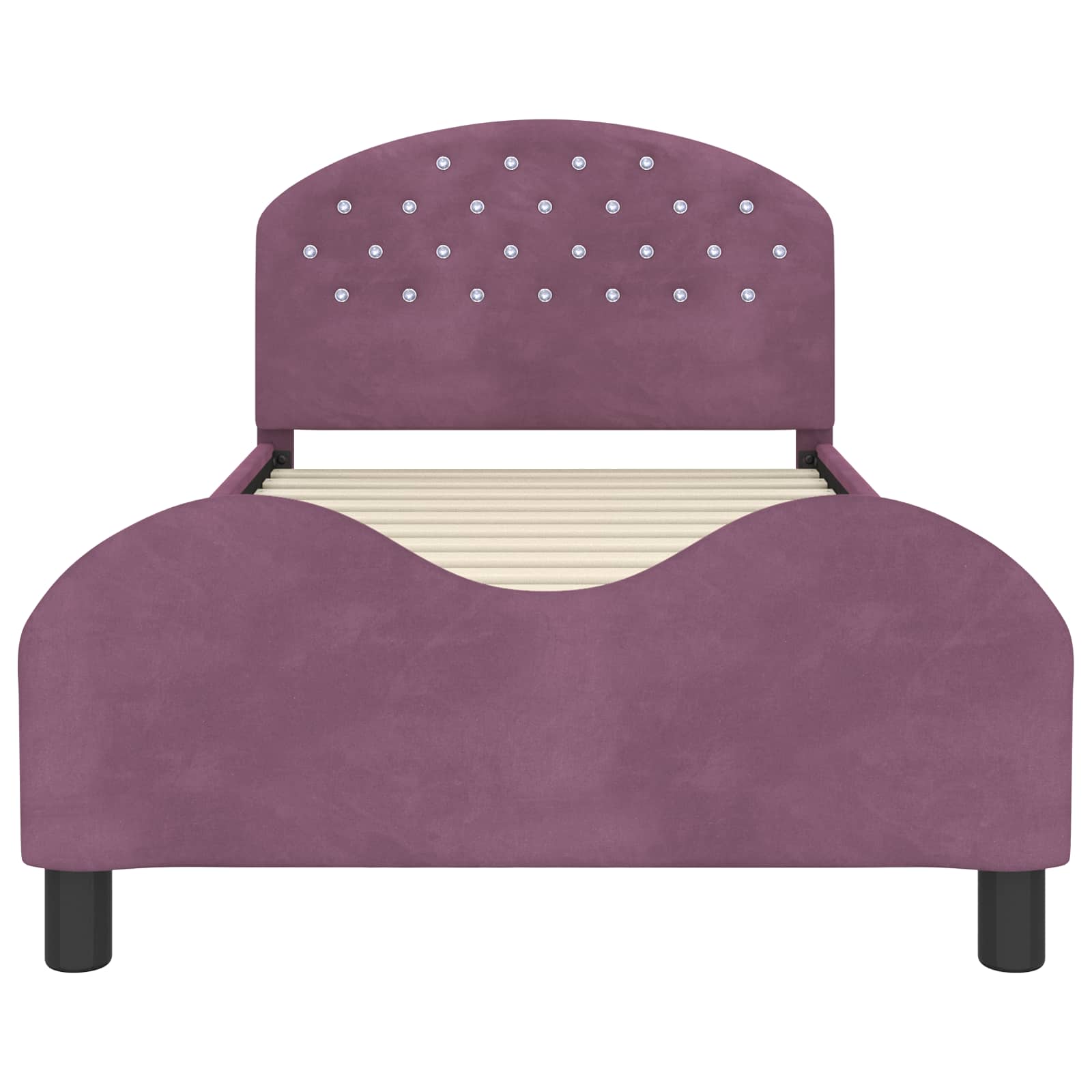 Cadre de lit pour enfants avec tête de lit Pourpre 80 x 200 cm - XIOS