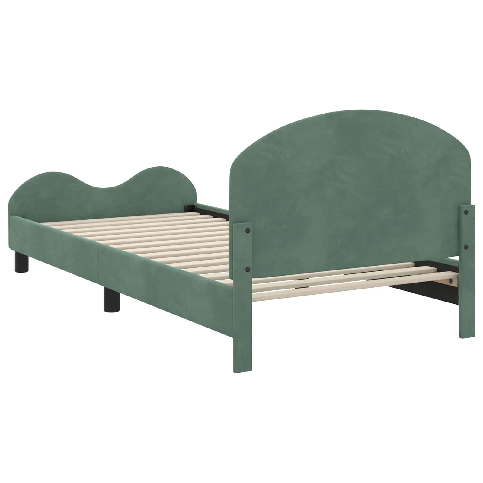 Cadre de lit pour enfants avec tête de lit Vert Mer 80 x 200 cm - XIOS