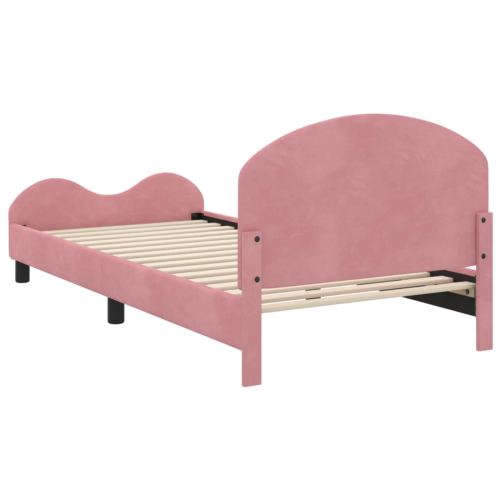 Cadre de lit pour enfants avec tête de lit Rose 90 x 200 cm - XIOS