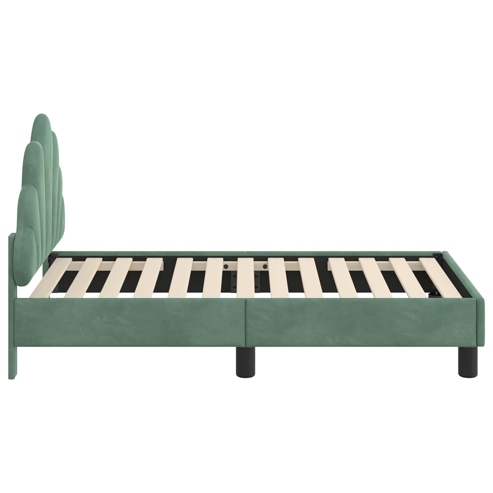 Cadre de lit pour tout-petit avec tête de lit Vert Mer - XIOS