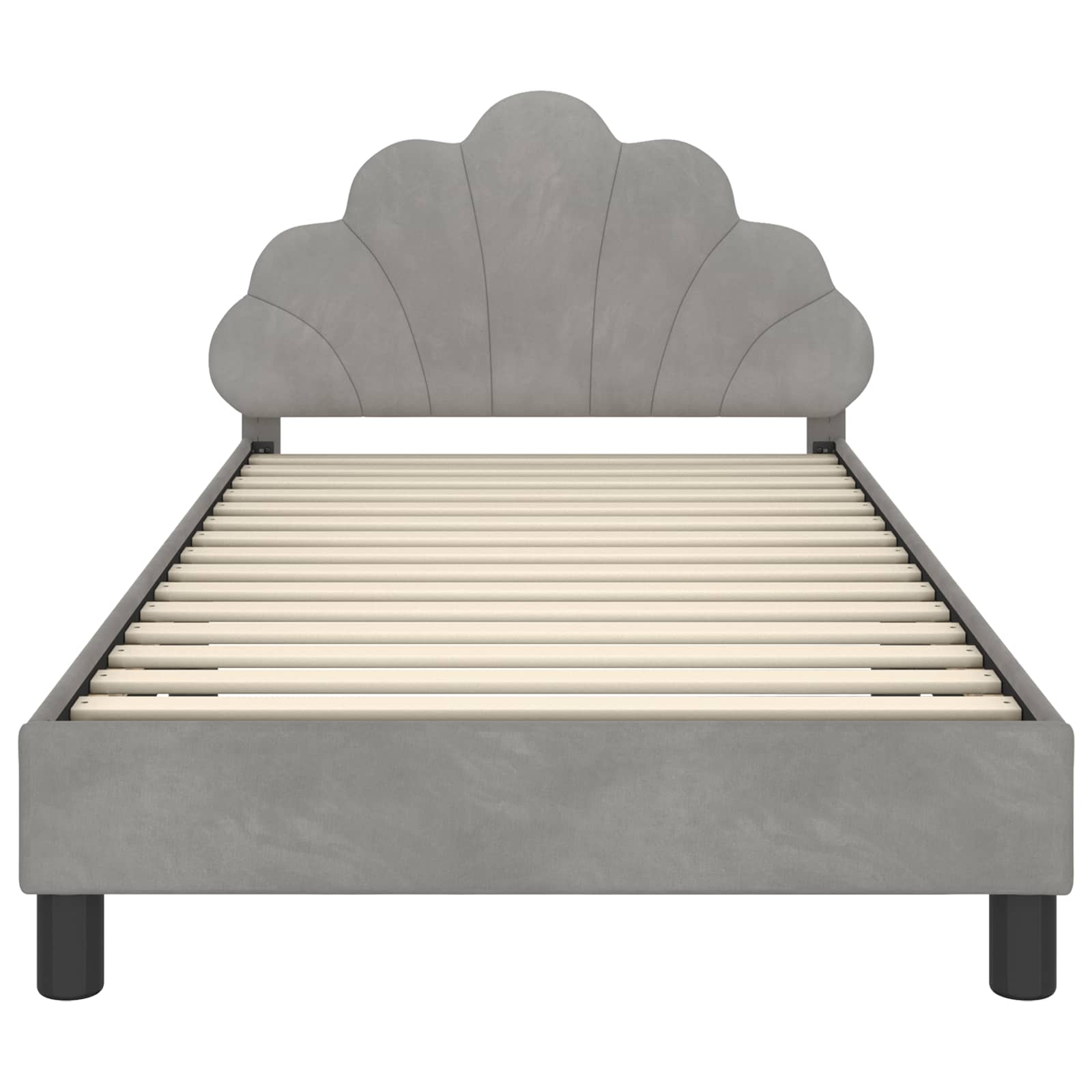 Cadre de lit pour enfants avec tête de lit Gris clair - XIOS