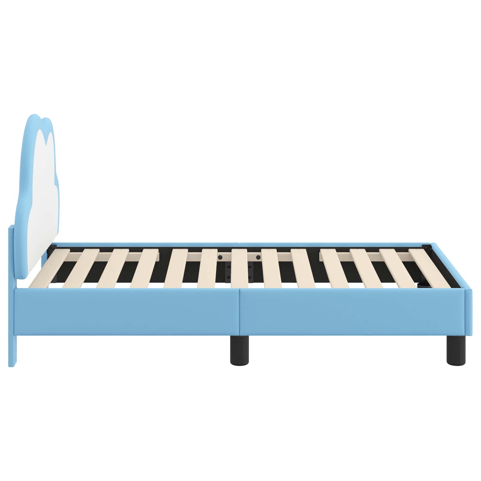Cadre de lit pour tout-petit avec tête de lit Bleu 70 x 140 cm - XIOS