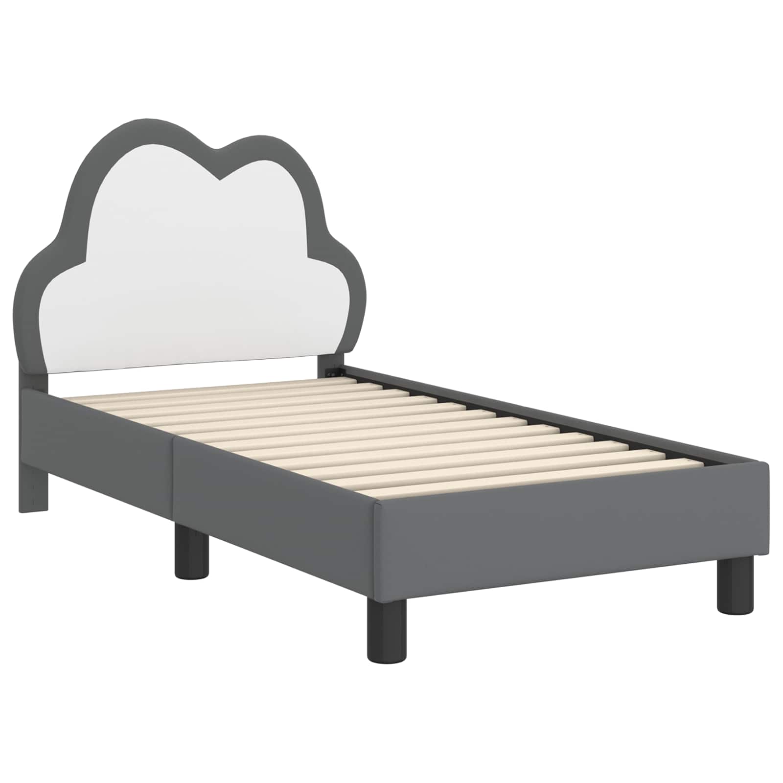 Cadre de lit pour tout-petit avec tête de lit Gris clair PU - XIOS