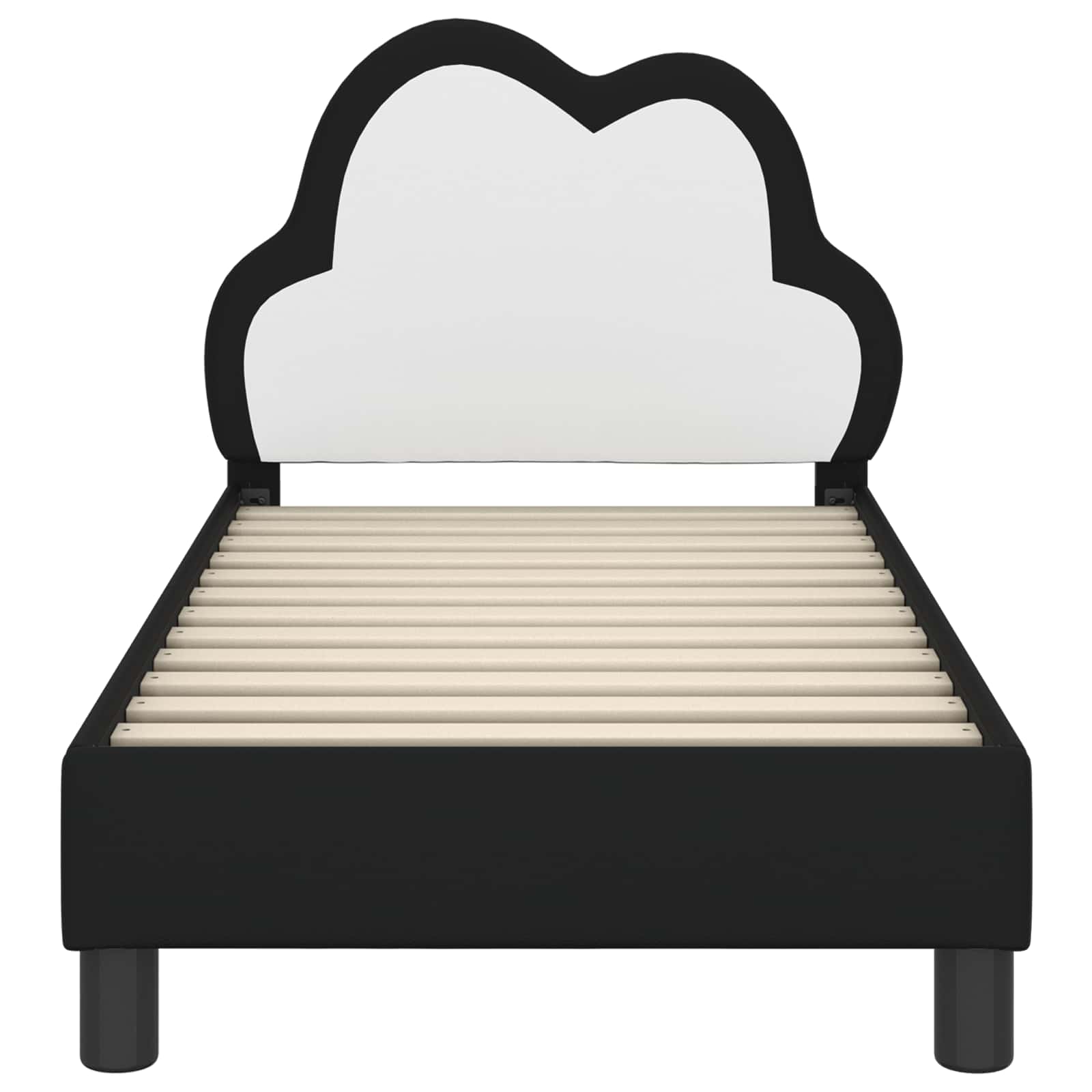 Cadre de lit pour tout-petit avec tête de lit Noir 70 x 140 cm - XIOS