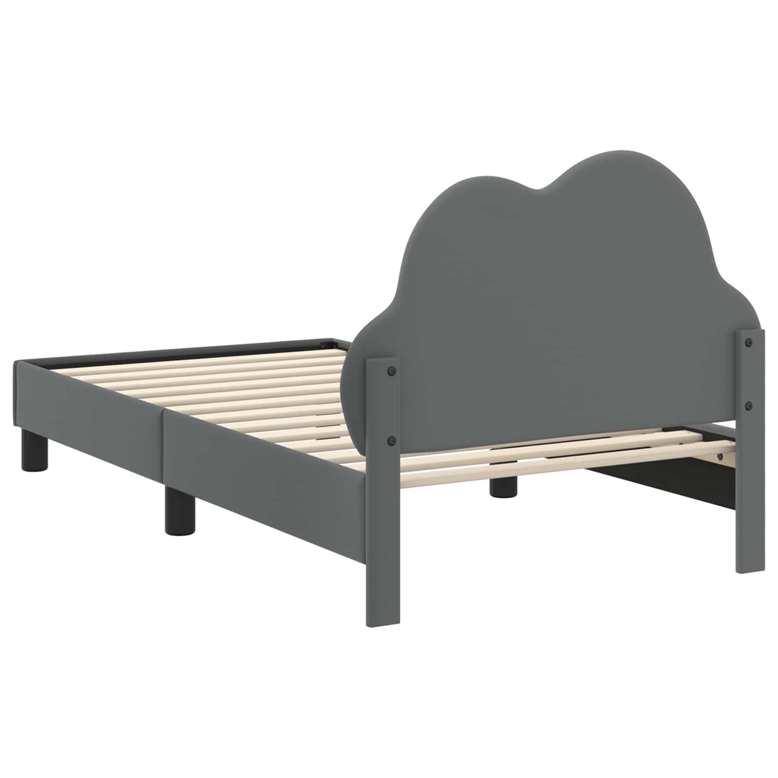 Cadre de lit avec tête de lit Gris clair 80 x 160 cm PU - XIOS