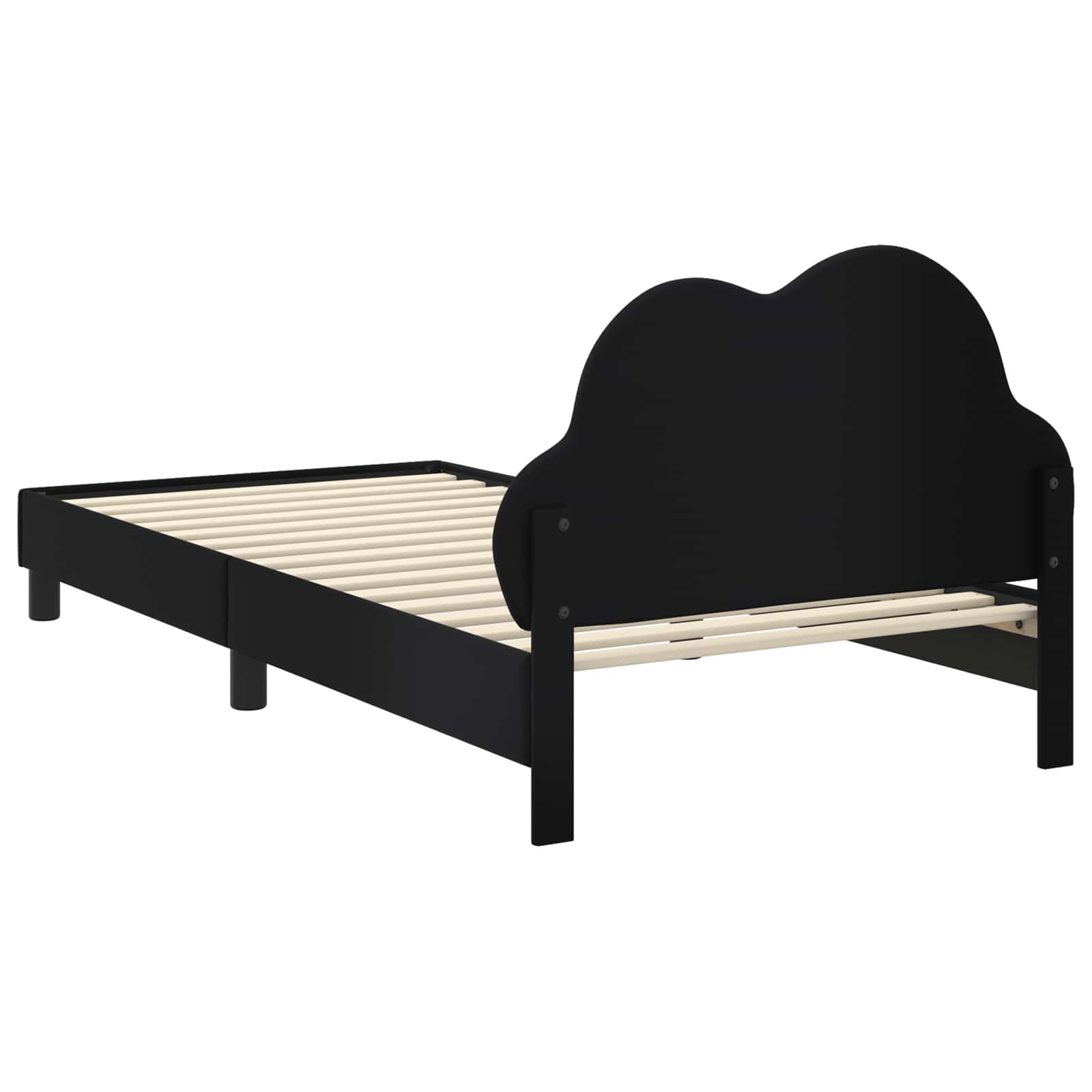 Cadre de lit avec tête de lit Noir 80 x 200 cm PU - XIOS