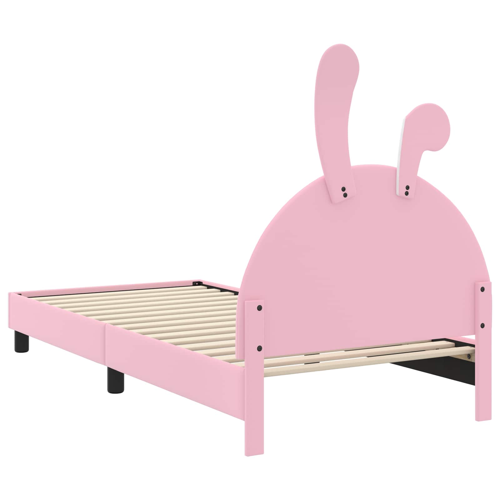Cadre de lit pour enfants avec tête de lit Rose 80 x 200 cm PU - XIOS