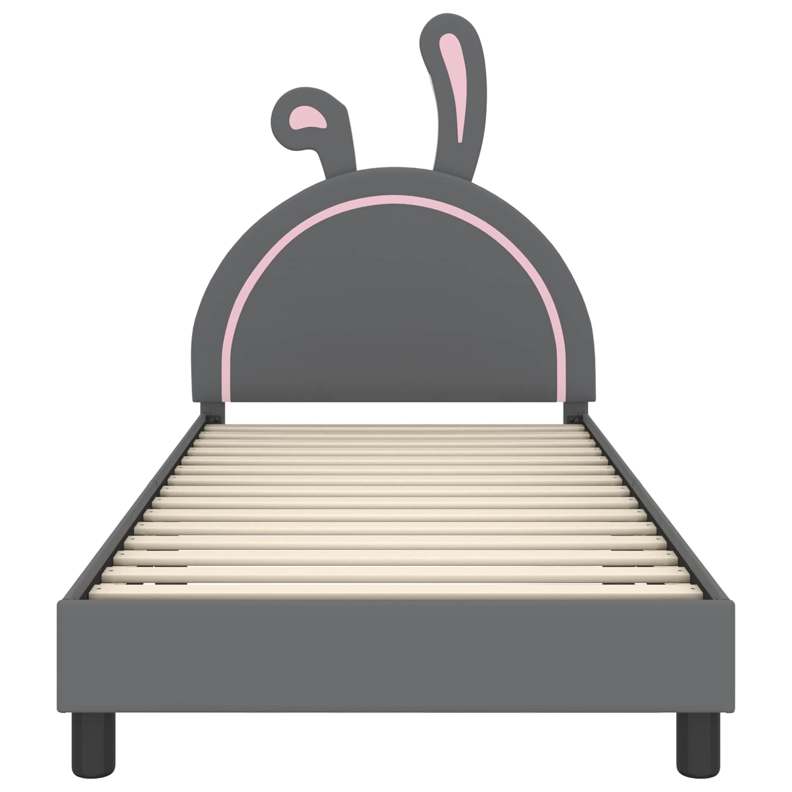 Cadre de lit pour enfants avec tête de lit Gris clair PU - XIOS