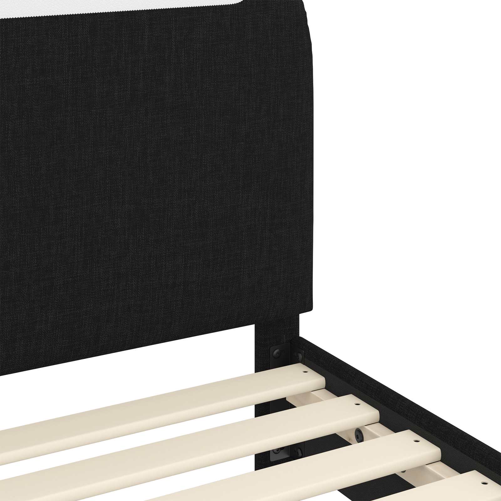 Cadre de lit pour tout-petit avec tête de lit Noir 70 x 140 cm - XIOS