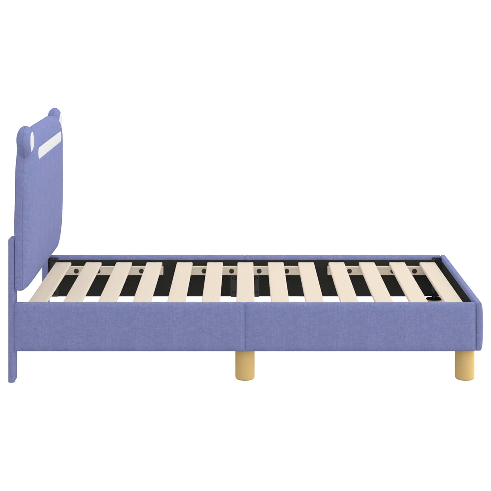Cadre de lit pour tout-petit avec tête de lit Bleu denim - XIOS
