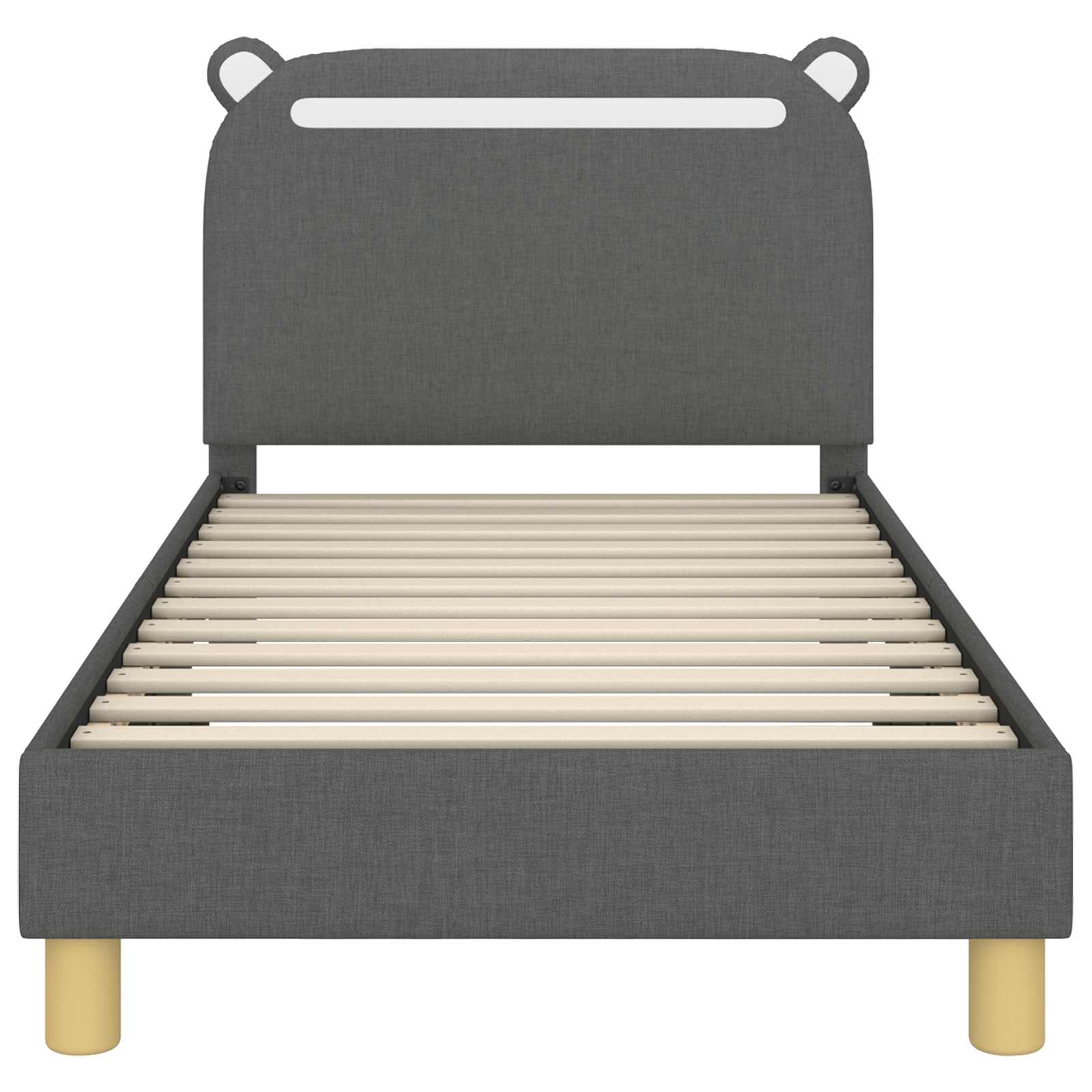 Cadre de lit pour enfants avec tête de lit Gris foncé - XIOS