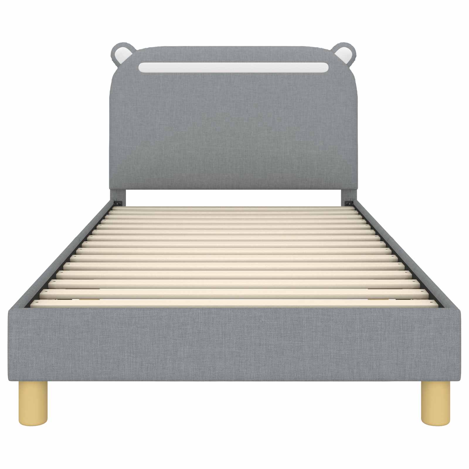 Cadre de lit pour enfants avec tête de lit Gris clair - XIOS